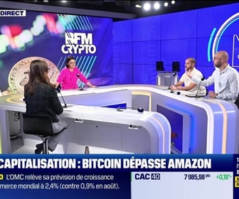 Replay BFM Crypto, le Club : Capitalisation, Bitcoin depasse Amazon - 07/10