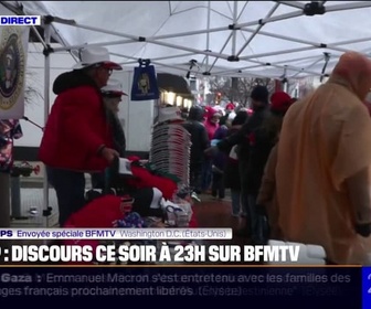 Replay 20H BFM - À la veille de son investiture, une foule enthousiaste d'américains se presse pour le meeting de Donald Trump à Washington