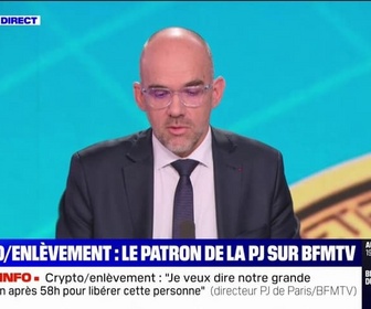 Replay BFM Story - Séquestration du père d'un patron de la crypto: le directeur de la Police Judiciaire de la Préfecture de Police de Paris évoque une enquête hors norme