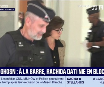 Replay Good Morning Business - Procès Ghosn : à la barre, Rachida Dati nie en bloc