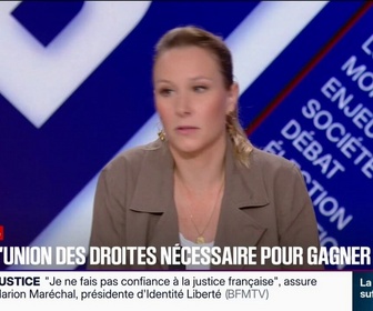 Replay BFM Politique - Présidentielle 2027: Je ne comprends pas ce qui, idéologiquement, nous empêcherait de travailler ensemble, estime Marion Maréchal (Identité-Libertés) au sujet de Bruno Retailleau (LR)