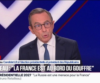 Replay BFM Politique - Tensions entre Marine Le Pen et Jordan Bardella: Bruno Retailleau, candidat LR à l'élection présidentielle, estime que la débardellisation du RN a commencé