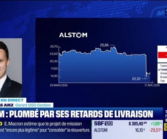 Replay BFM Bourse - Alstom s'effondre après la révision de ses prévisions - 17/04