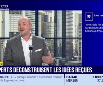 Replay BFM Bourse - Mythomètre : Anthropic fait perdre de l'argent à tout le monde, c'est beaucoup trop cher, FAUX répond François Chaulet - 27/10