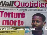 Replay Journal de l'Afrique - Mort d'un étudiant à Dakar : l'autopsie fuite dans la presse, la famille demande des comptes