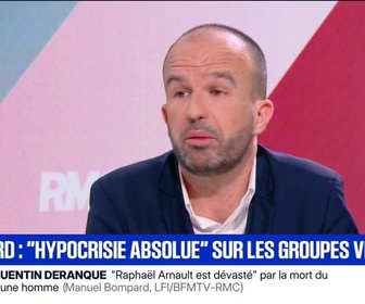 Replay Face à Face - Procédures de dissolution de groupes violents: Manuel Bompard (LFI) pointe une hypocrisie absolue