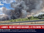 Replay BFM Première - Landes: le feu déclenché dans un parc photovoltaïque fixé, 190 hectares ravagés