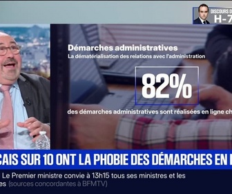 Replay BFM Première - 6 Français sur 10 appréhendent les démarches en ligne