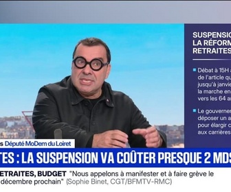 Replay Apolline de 9 à 10 - Suspension de la réforme des retraites: Richard Ramos (Modem) dénonce un renoncement