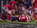 Replay Tournoi des Six Nations de Rugby - Journée 4 : Le Garrec se joue de la défense galloise et inscrit son premier essai international