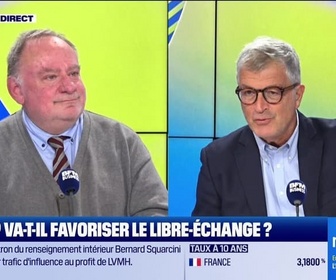 Replay Good Morning Business - Le Duel de l'Eco : Trump va-t-il favoriser le libre-échange ? - 08/11