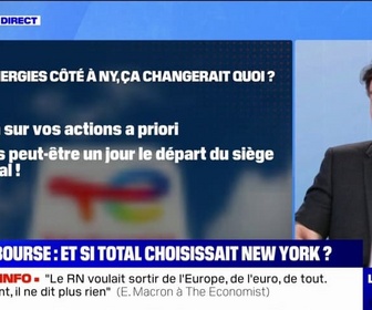 Replay La chronique éco - Le PDG de TotalEnergies menace de quitter la Bourse de Paris pour celle de New York