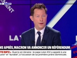 Replay BFM Politique - François-Xavier Bellamy souhaite retrouver l'usage du référendum