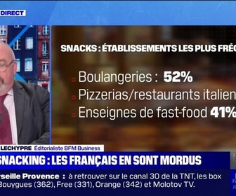 Replay La chronique éco - Le snacking gagne du terrain dans les habitudes alimentaires des Français