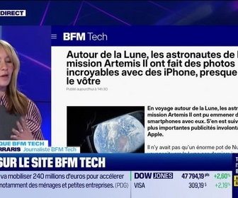 Replay Tech & Co, la quotidienne - À lire sur le site Tech&Co : Autour de la Lune, les astronautes de la mission Artemis II ont fait des photos incroyables avec des iPhone, presque comme le vôtre, par Salomé Ferraris - 08/04