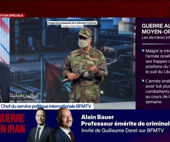 Replay BFM Grand Soir - Quand la TV iranienne enseigne le maniement des armes - 16/05