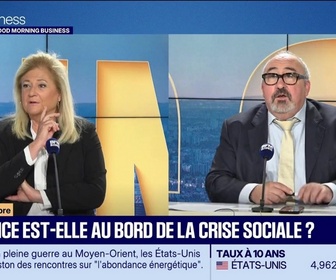 Replay Good Morning Business - Emmanuel Lechypre face à Hedwige Chevrillon : La France est-elle au bord de la crise sociale ? - 14/09