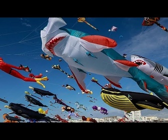 Replay Des cerfs-volants géants en forme de dragon et de pieuvre remplissent le ciel danois