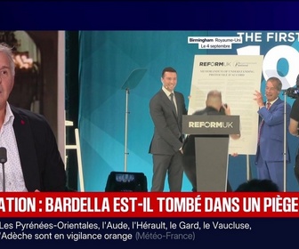 Replay BFM Grand Soir - Immigration : Bardella est-il tombé dans un piège ? - 05/09