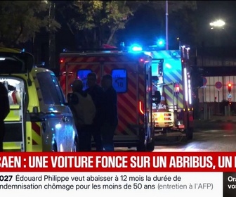 Replay BFM Première - Caen: un automobiliste fonce sur un abribus faisant au moins un mort et une dizaine de blessés