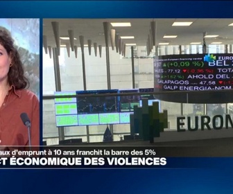 Replay Info éco - Le taux d'emprunt de la France à 10 ans franchit les 5 %