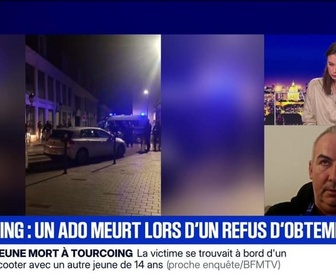 Replay BFM Grand Soir - Tourcoing : un ado meurt lors d'un refus d'obtempérer - 11/11