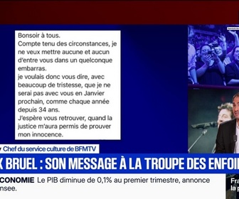 Replay Apolline de 9 à 10 - J'espère vous retrouver quand la justice m'aura permis de prouver mon innocence: le message de Patrick Bruel à la troupe des Enfoirés