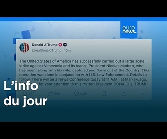 Replay L'info du jour | 4 janvier 2026 - Matin