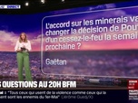 Replay L'accord sur les minerais ukrainiens va-t-il changer la décision de Vladimir Poutine d'un cessez-le-feu la semaine prochaine ? Vos questions au 20H BFM