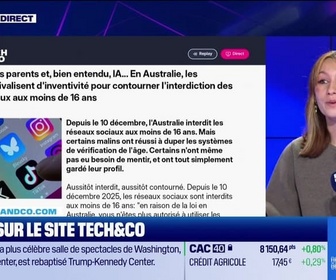 Replay Tech & Co, la quotidienne - À lire sur le site Tech&Co : VPN, profil des parents et, bien etendu, IA... En Australie, les adolescents rivalisent d'inventivité pour contourner l'interdiction des réseaux sociaux aux moins de 16 ans par Salomé Ferraris - 18/