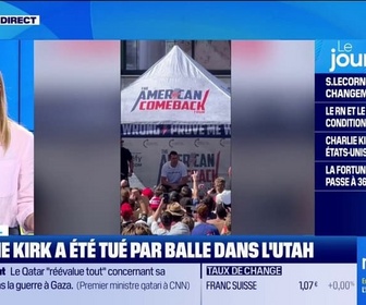 Replay Good Morning Business - L'influenceur Charlie Kirk, proche soutien de Donald Trump, a été tué par balle dans l'Utah