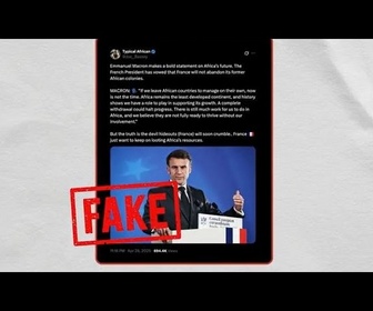 Replay Macron a-t-il dit que l'Afrique avait besoin de la France pour prospérer ?