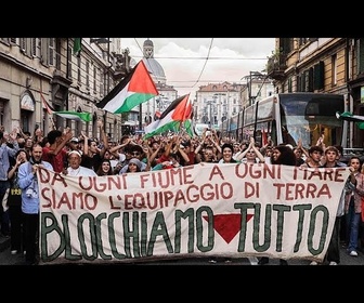 Replay Grève générale : manifestations dans les villes italiennes contre la guerre à Gaza