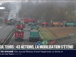 Replay 20H BFM - Crise agricole: 43 mobilisations ont été recensées en France, mobilisant environ 2.000 personnes