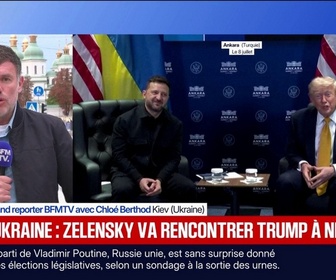 Replay BFM Première - Volodymyr Zelensky dit avoir convenu avec Donald Trump d'une rencontre à New York