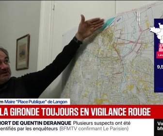 Replay 20H BFM - Crues en Gironde: dans la commune de Langon, une cellule de crise activée