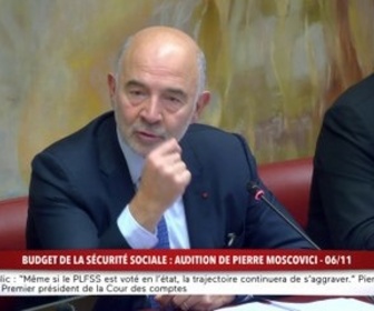 Replay 100% Sénat - Budget de la sécurité sociale : audition de Pierre Moscovici