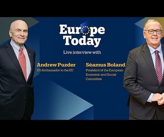 Replay Europe Today : entretiens avec l'ambassadeur des États-Unis auprès de l'UE et le président du CESE