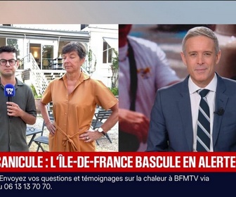 Replay BFM Première - Canicule: quand les habitants vont dormir à l'hôtel pour se rafraîchir