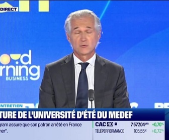 Replay Le Grand entretien : Ouverture de l'Université d'été du Medef - 26/08