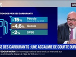 Replay BFM Première - Carburants: à la pompe, les automobilistes espèrent une baisse durable