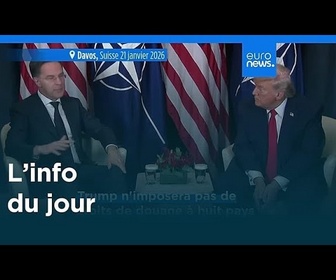 Replay L'info du jour | 22 janvier 2026 - Mi-journée