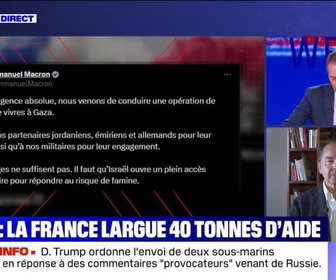 Replay BFM Story - Story 5 : Gaza, la France largue 40 tonnes d'aide - 01/08