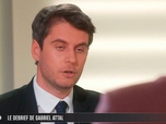 Replay Le 2010, Anne-Sophie Lapix - Le débrief du 08/03/2026 avec Gabriel Attal