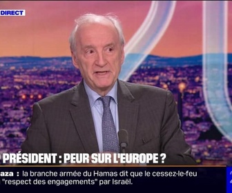 Replay 20H BFM - Investiture de Donald Trump: Il faut harmoniser assez vite une position européenne pour trouver une fermeté tenable, estime Hubert Védrine (ancien ministre des Affaires Étrangères)