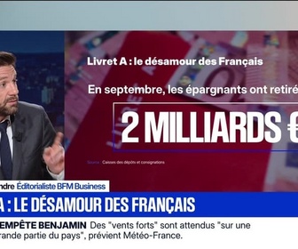 Replay BFM Première - BFM Conso : Livret A, le désamour des Français - 22/10