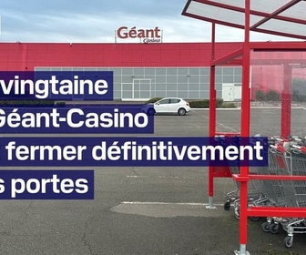 Replay Robin de BFM - C'est fantomatique, il n'y a plus rien dans les rayons: ce lundi, une vingtaine de Géant-Casino fermeront définitivement leurs portes