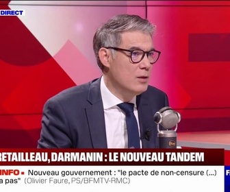 Replay Face à Face - C'est un signal très à droite: Olivier Faure (PS) réagit au couple Bruno Retailleau et Gérald Darmanin, respectivement ministre de l'Intérieur et de la Justice