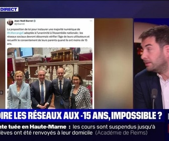 Replay Perrine jusqu'à minuit - Interdire les réseaux aux 15 ans : est-ce impossible ? - 10/06