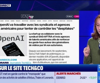 Replay Tech & Co, la quotidienne - À lire sur le site Tech&Co : OpenAI va travailler avec les syndicats et agences d'acteurs américains pour contrôler les deepfakes, par Salomé Ferraris - 21/10